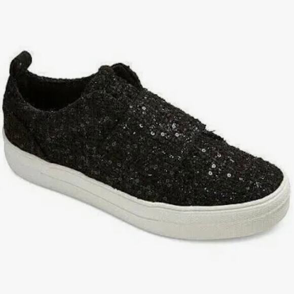 DV by Dolce Vita Shoes - DV By Dolce Vita SZ 7.5 'Lamar' Sparkly Sneakers Black Slip On